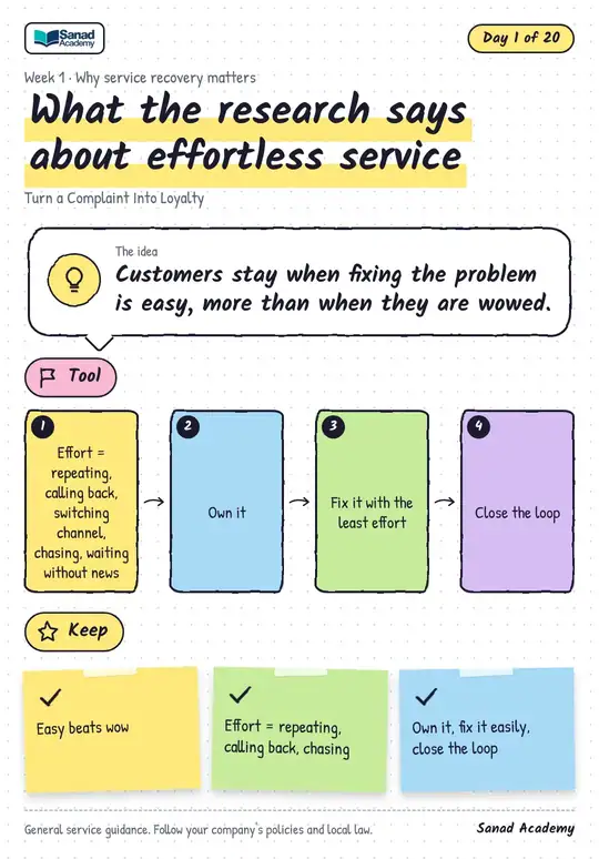 What the research says about effortless service